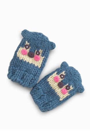 Blue Character Trapper And Mitts Set (3mths -6yrs)
